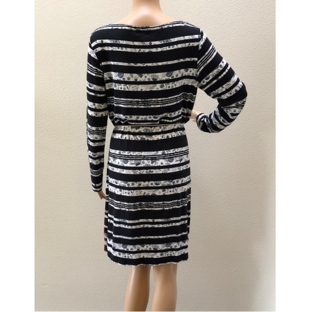 NWOT Hatley Black & White Striped Floral Dress S - Picture 8 of 8
